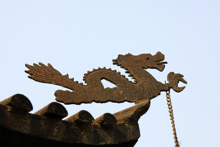 Dragon modelling casting, closeup of photoの写真素材