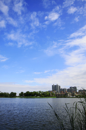 LUANNN COUNTY - JUNE 7: North River Park landscape on june 7, 2014, Luannan County, Heibei Province, China 
のeditorial素材