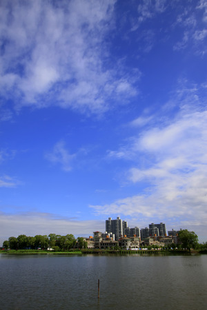 LUANNN COUNTY - JUNE 7: North River Park landscape on june 7, 2014, Luannan County, Heibei Province, China 
のeditorial素材