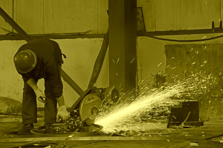 industrial workers in the production line in a factory, north chinaのeditorial素材