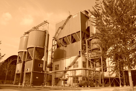 desulfurization equipment in a factoryのeditorial素材