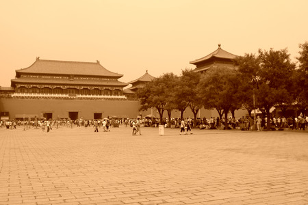 Beijing Hotel grand building exterior, chinaのeditorial素材