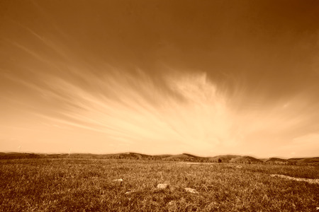 beautiful grassland landscape in summer, Chengde, Hebei Province, north chinaの写真素材
