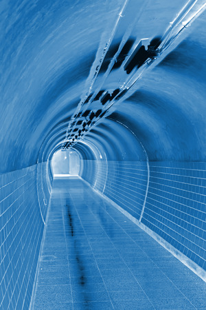 bright underground passage, in a subway station, Beijingのeditorial素材