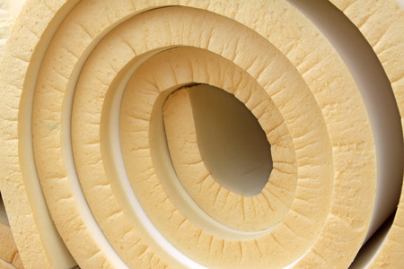 Rolls of sponge, closeup of photoの写真素材