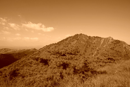 blue sky and white clouds sunny, clouds in the clear blue skyの写真素材