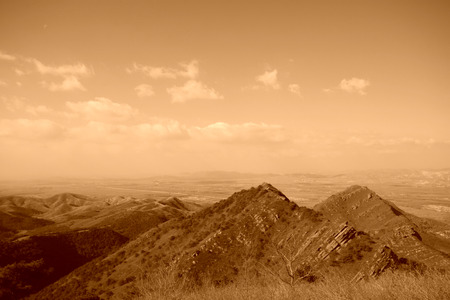 blue sky and white clouds sunny, clouds in the clear blue skyの写真素材