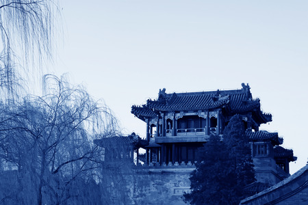 Wenchang Pavilion building scenery in the Summer Palace, Beijing, chinaのeditorial素材