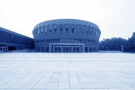 Beijing September 12th: TThe new Tsinghua School in Tsinghua University in Beijing, china on September 12, 2011. On the construction area of about 17860 square meters, is a 2011 seat theater super B.のeditorial素材