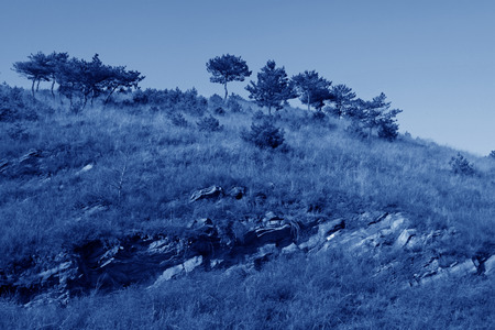 mountains landscape in the wild, north chinaの写真素材