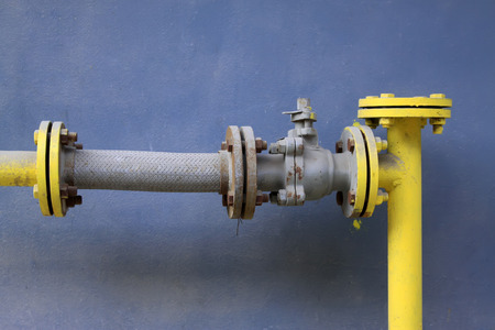 gas pipeline, closeup of photo