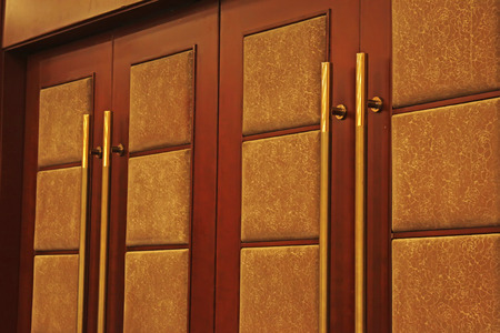 wooden door, closeup photo