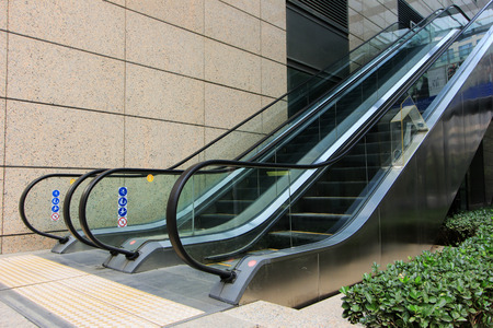automatic elevator, closeup photo