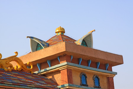 FENGNAN CITY- NOVEMBER 18: European landscape architecture in a park, on november 18, 2014, Fengnan city, Hebei Province, Chinaのeditorial素材