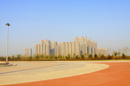 FENGNAN CITY- NOVEMBER 18: Buildings in the city, on november 18, 2014, Fengnan city, Hebei Province, Chinaのeditorial素材