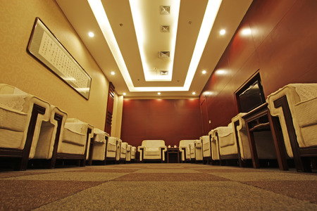 hotel reception room, closeup of photoのeditorial素材