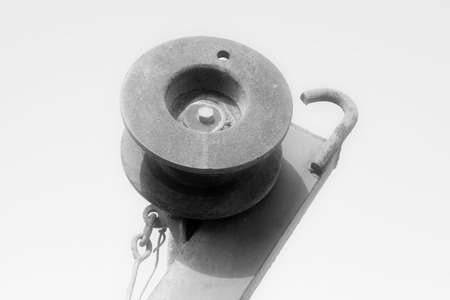 metal wheel in the sky background
