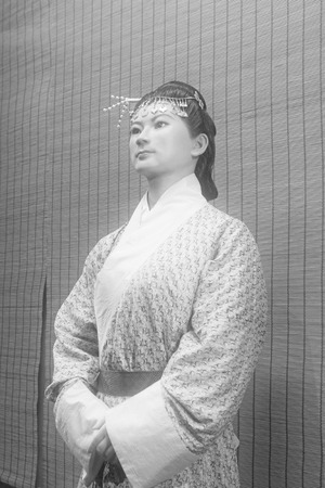 Changsha City, April 12: Mrs. XinZhui statue in Mawangdui Han  tomb Unearthed relic on April 12, 2012, Changsha City, Hunan, Chinaのeditorial素材