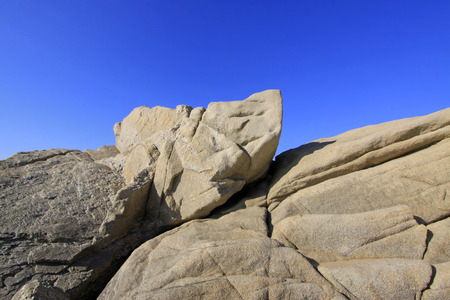 Sea reefs in the natural environment, closeup of photoの写真素材