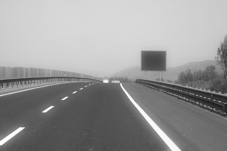 closeup of pictures, highway in north chinaの写真素材