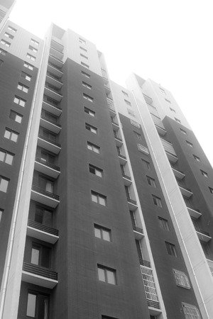 residential area architecture landscape in the blue sky, China.のeditorial素材