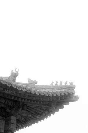 Zunhua, May 13: Exquisite carvings in the eaves in the Eastern Royal Tombs of the Qing Dynasty on May 13, 2012, Zunhua City, Hebei Province, china.のeditorial素材