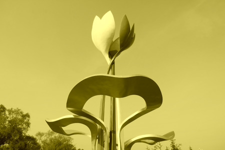 Luannan County, May 18: Beatuiful sculpture in a park on May 18, 2012, Luannan County, Hebei Province, Chinaのeditorial素材