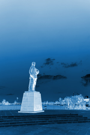 Luannan County, May 18: Yangsan Jie sculpture in the park on May 18, 2012, Luannan County, Hebei Province, Chinaのeditorial素材