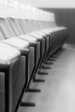 chairs in the auditorium, north chinaの写真素材