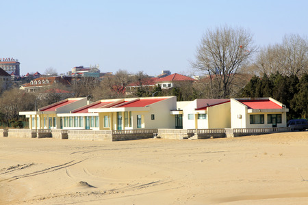 building by the sea, closeup of photoのeditorial素材