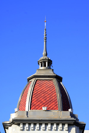 spire building under blue skyのeditorial素材