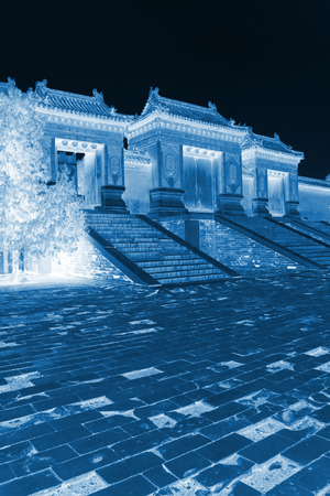 Zunhua, May 13: Tomb passage landscape architecture, Eastern Royal Tombs of the Qing Dynasty on May 13, 2012, Zunhua City, Hebei Province, china.のeditorial素材