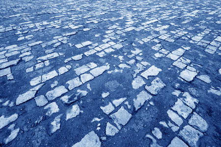 brick paved ground ancient chinese architecture