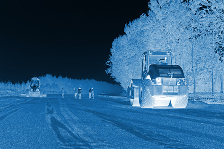 Luannan County, July 25 : Highway subgrade engineering construction site on July 25, 2012, Luannan County, Hebei Province, China.のeditorial素材