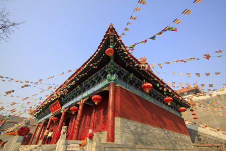 LUAN COUNTY - Dajue Temple Avalokitesvara Hall building scenery, January 10, 2015, Luan County, Hebei Province, Chinaのeditorial素材