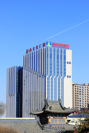 Hohhot City - May 2: Inner Mongolia western culture square building, on May 2, 2015, Hohhot city, Inner Mongolia autonomous region, Chinaのeditorial素材