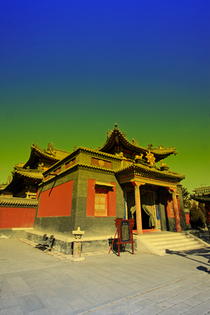 Hohhot City - February 5: Five Pagoda Temple Building scenery, on February 5, 2015, Hohhot city, Inner Mongolia autonomous region, Chinaのeditorial素材