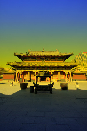 Hohhot City - February 5: Five Pagoda Temple Building scenery, on February 5, 2015, Hohhot city, Inner Mongolia autonomous region, Chinaのeditorial素材