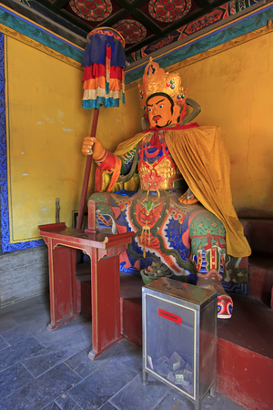 Hohhot City - February 6: Religious statues in the Dazhao Lamasery, on February 6, 2015, Hohhot city, Inner Mongolia autonomous region, Chinaのeditorial素材