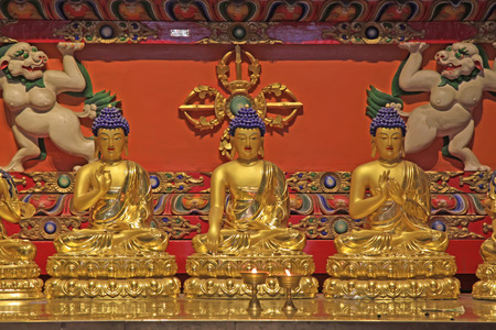 Hohhot City - February 6: bodhisattva sculpture in the Dazhao Lamasery, on February 6, 2015, Hohhot city, Inner Mongolia autonomous region, Chinaのeditorial素材