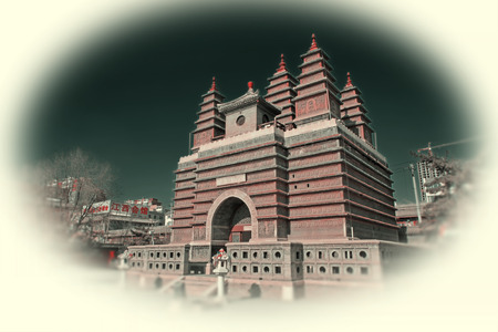 Hohhot City - February 5: Sarira pagoda in the Five Pagoda Temple, on February 5, 2015, Hohhot city, Inner Mongolia autonomous region, Chinaのeditorial素材