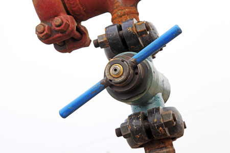 Petroleum machinery equipment and control rod, close up