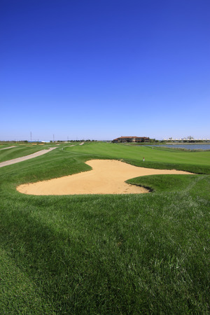 golf course landscape, closeup of photoのeditorial素材