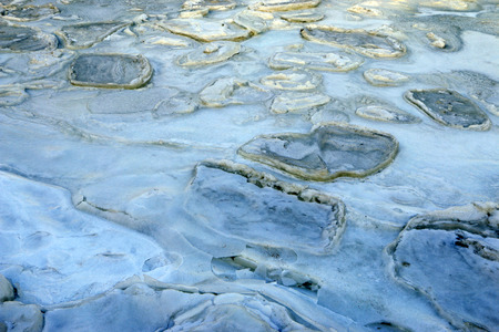 ice and snow by the sea, natural scenery