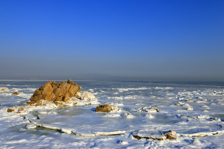 seaside scenery, beidaihe, Chinaの写真素材