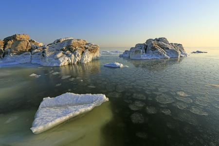 seaside scenery, beidaihe, Chinaの写真素材