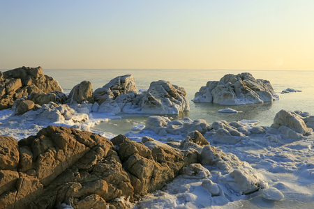 seaside scenery, beidaihe, Chinaの写真素材