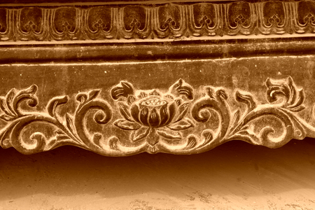 Chinese traditional style incense burner components, closeup of photoの写真素材