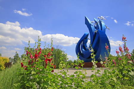 sculpture in a park in Chinaのeditorial素材