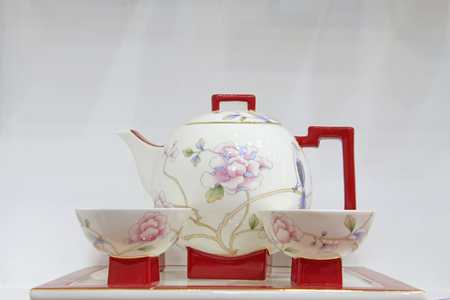 Ceramic tea setのeditorial素材